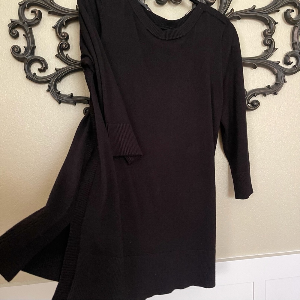 Cable and Gauge Long Length 3/4 Length Sleeve Sweater Size X-Large